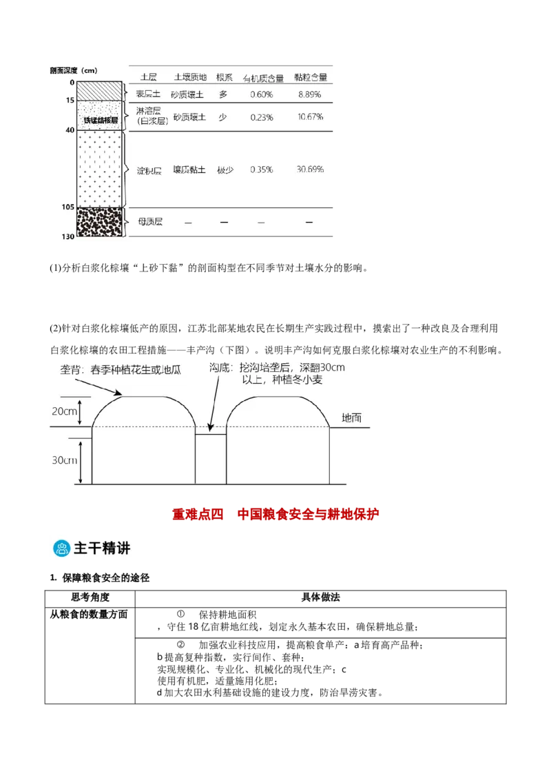 专题08农业生产与粮食安全（原卷版）_2025年新高考资料_二轮复习_01高考语文等多个文件_2025年高三地理高考二轮复习专项提升_重点&middot;难点&middot;热点专练（分地区）_黑吉辽专用