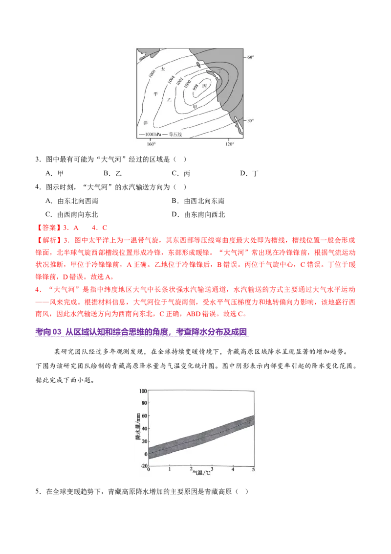 专题03大气运动（讲义）（解析版）_2025年新高考资料_二轮复习_01高考语文等多个文件_上好课2025年高考地理二轮复习讲练测（新高考通用）_第一部分专题突破