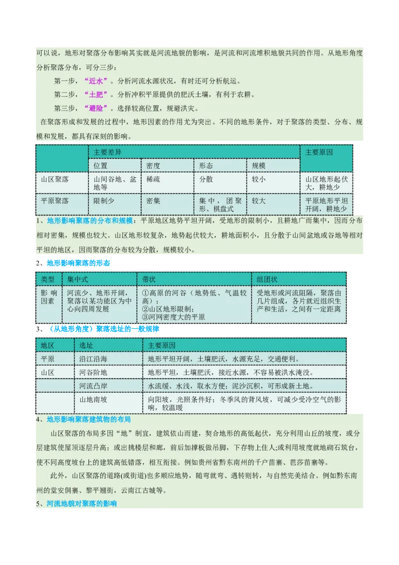 专题05地质地貌（讲义）（原卷版）_2025年新高考资料_二轮复习_01高考语文等多个文件_2025年高三地理高考二轮复习专项提升_二轮讲义