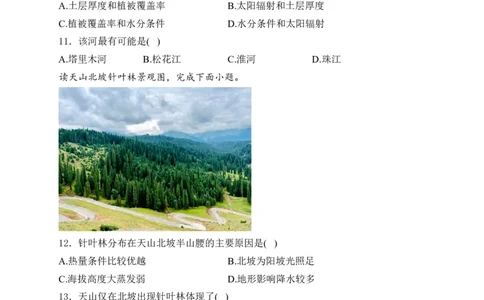 2025届高考地理一轮复习专题训练：从圈层作用看地貌与土壤（解析版）_2025年新高考资料_专项练习_2025届高考地理一轮复习专题训练