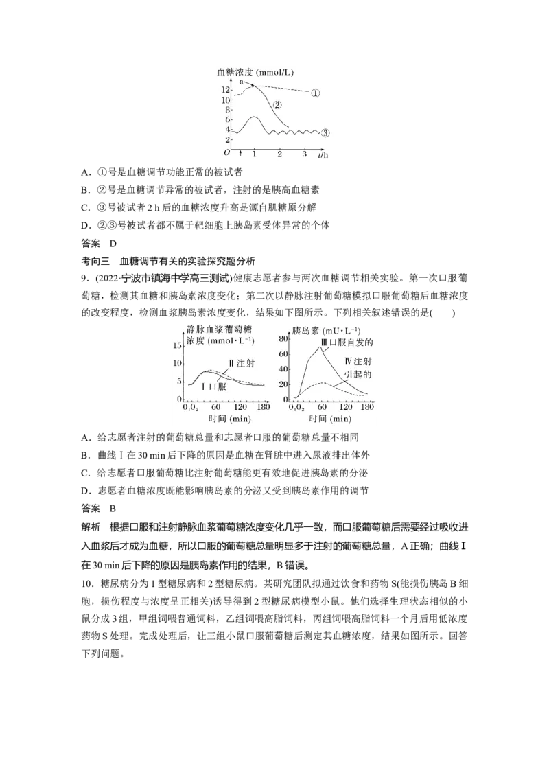 2023年高考生物一轮复习（新人教新高考）第8单元第4课时　激素与内分泌系统、激素调节的过程_新高考复习资料_2023年新高考复习资料_一轮复习_2023年新高考大一轮复习讲义
