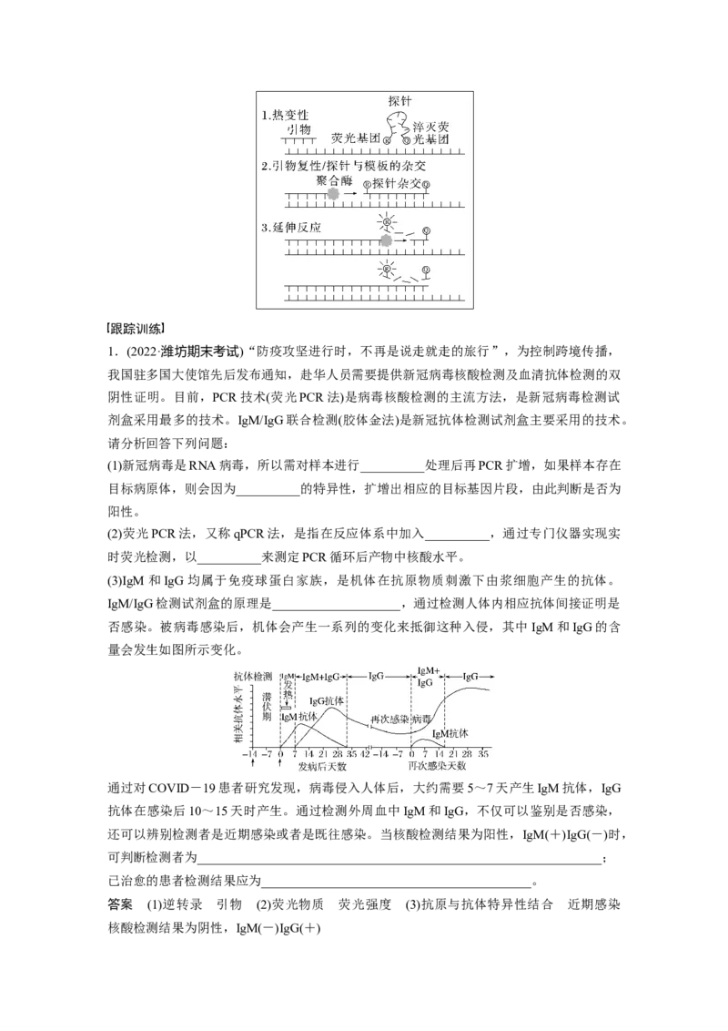2023年高考生物一轮复习（新人教新高考）第10单元解惑练4　新冠病毒的检测_新高考复习资料_2023年新高考复习资料_一轮复习_2023年新高考大一轮复习讲义
