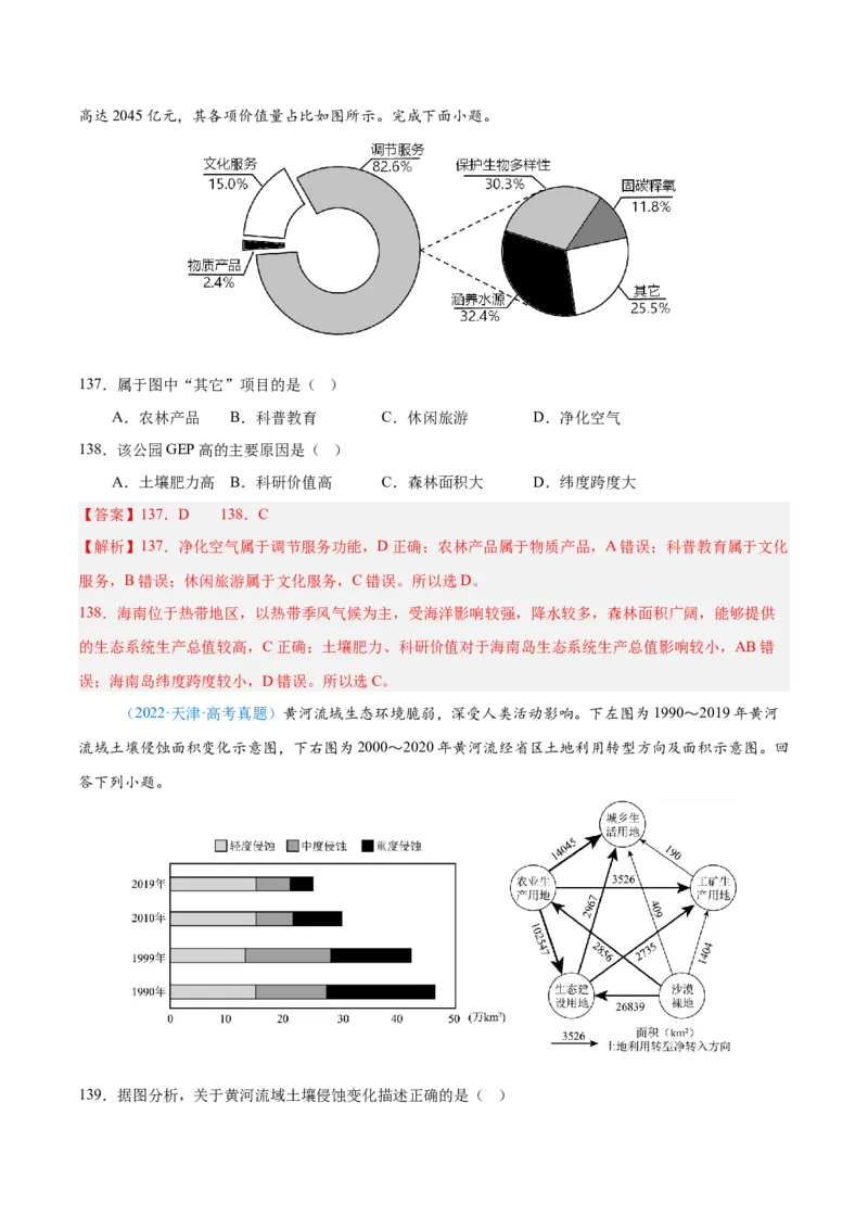 专题12区域发展解析版_2025年新高考资料_二轮复习_2025年高三地理高考二轮复习专项提升（新高考通用）3405802_真题演练