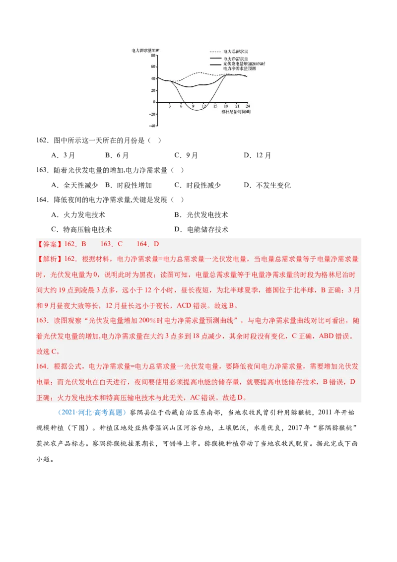 专题12区域发展解析版_2025年新高考资料_二轮复习_2025年高三地理高考二轮复习专项提升（新高考通用）3405802_真题演练