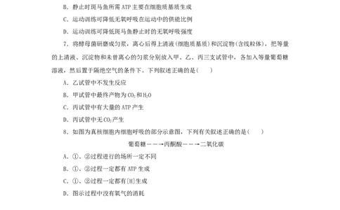 2023版新教材高考生物微专题小练习专练22细胞呼吸无氧呼吸202208091187_通用版（老高考）复习资料_2023年复习资料_一轮复习_2023届高考生物一轮微专题100练