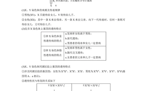 2023年高考生物二轮复习（全国版）第1篇专题突破专题4考点3　伴性遗传与人类遗传病_通用版（老高考）复习资料_2023年复习资料_二轮复习_2023年高考生物二轮复习讲义+课件（全国版）