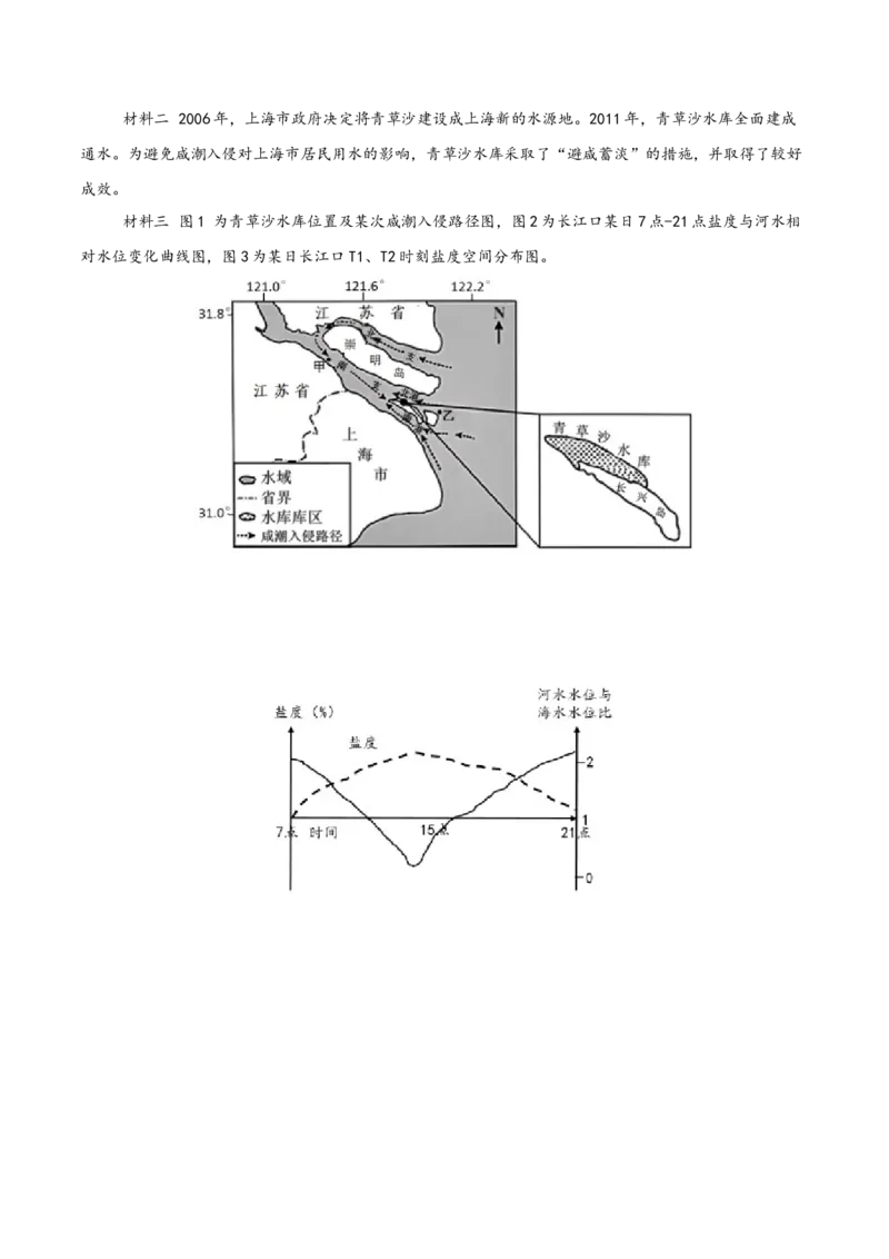 专题04地球上的水+原卷版_2025年新高考资料_二轮复习_2025年高三地理高考二轮复习专项提升（新高考通用）3405802_真题演练