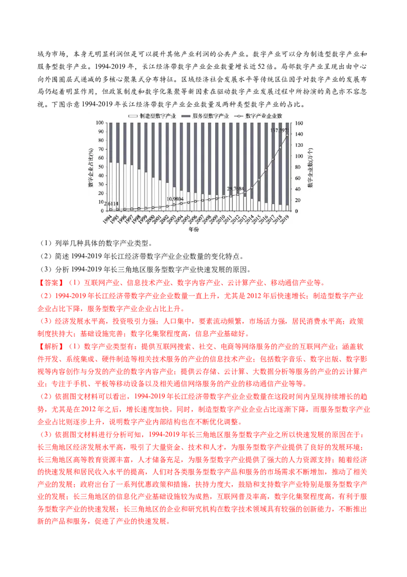 专题25服务业区位因素及发展措施的描述方法与技巧（解析版）_2025年新高考资料_二轮复习_01高考语文等多个文件_2025年高考地理二轮热点题型归纳与变式演练（新高考通用）