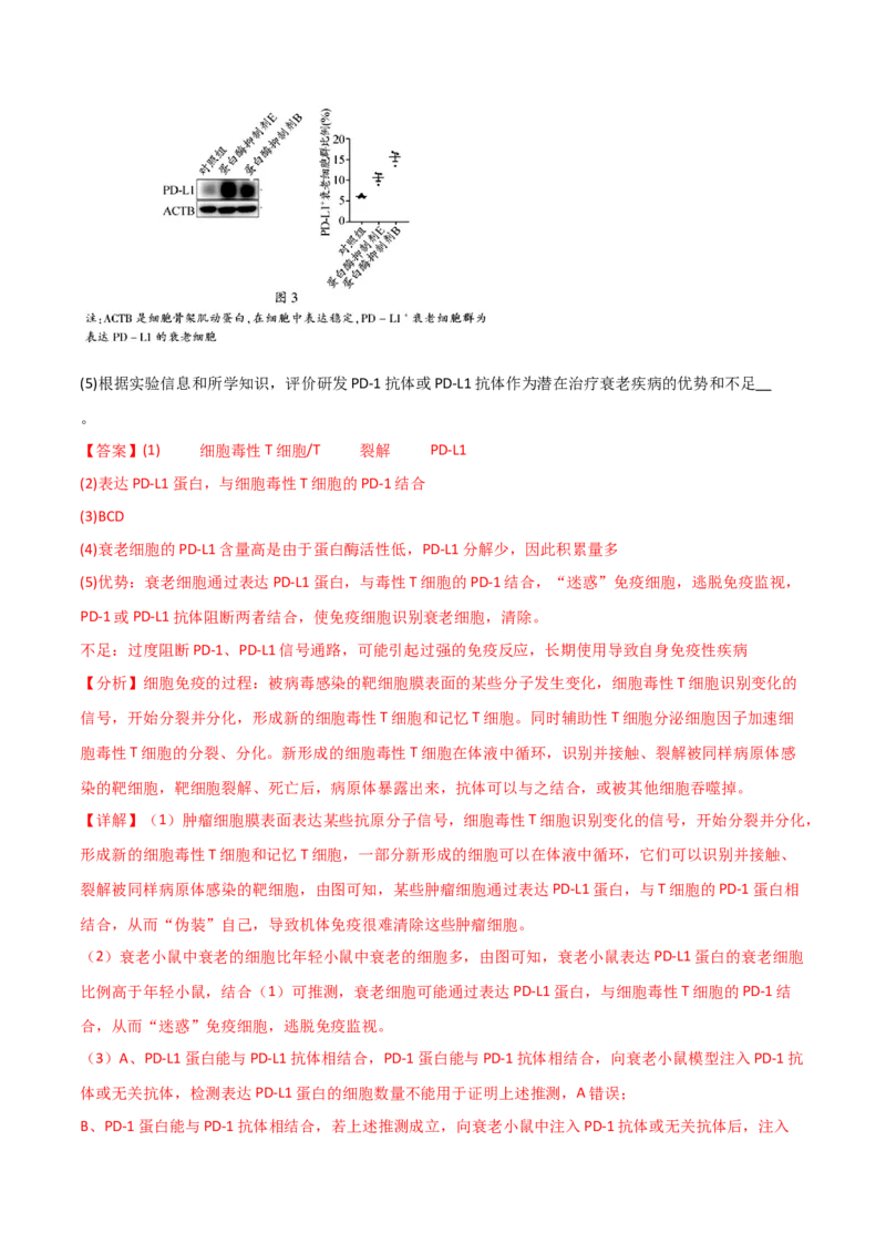 热点链接人类健康（解析版）_2024年新高考资料_2.2024二轮复习_2024年高考生物二轮复习讲练测（新教材新高考）