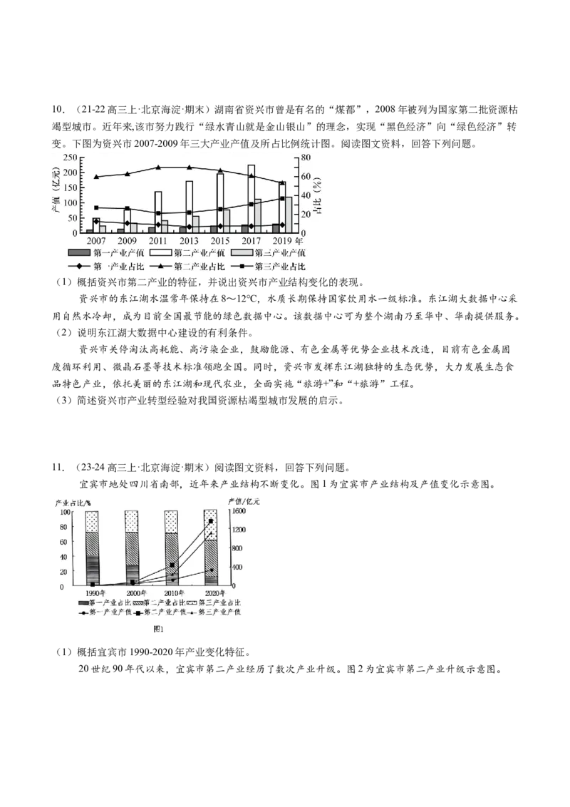 专题13不同类型区域的发展（原卷版）_2025年新高考资料_二轮复习_01高考语文等多个文件_2025年高三地理高考二轮复习专项提升_重点&middot;难点&middot;热点专练（分地区）_北京专用