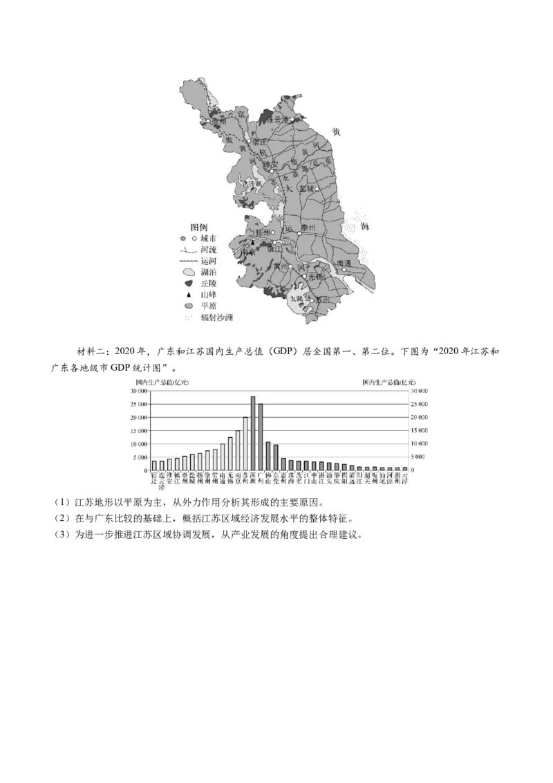 专题13不同类型区域的发展（原卷版）_2025年新高考资料_二轮复习_01高考语文等多个文件_2025年高三地理高考二轮复习专项提升_重点&middot;难点&middot;热点专练（分地区）_北京专用