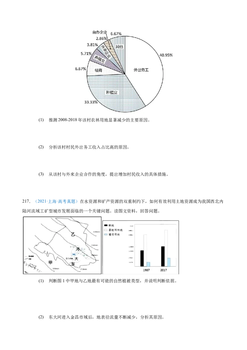 专题08-原卷版_2025年新高考资料_二轮复习_01高考语文等多个文件_2025年高三地理高考二轮复习专项提升_真题演练
