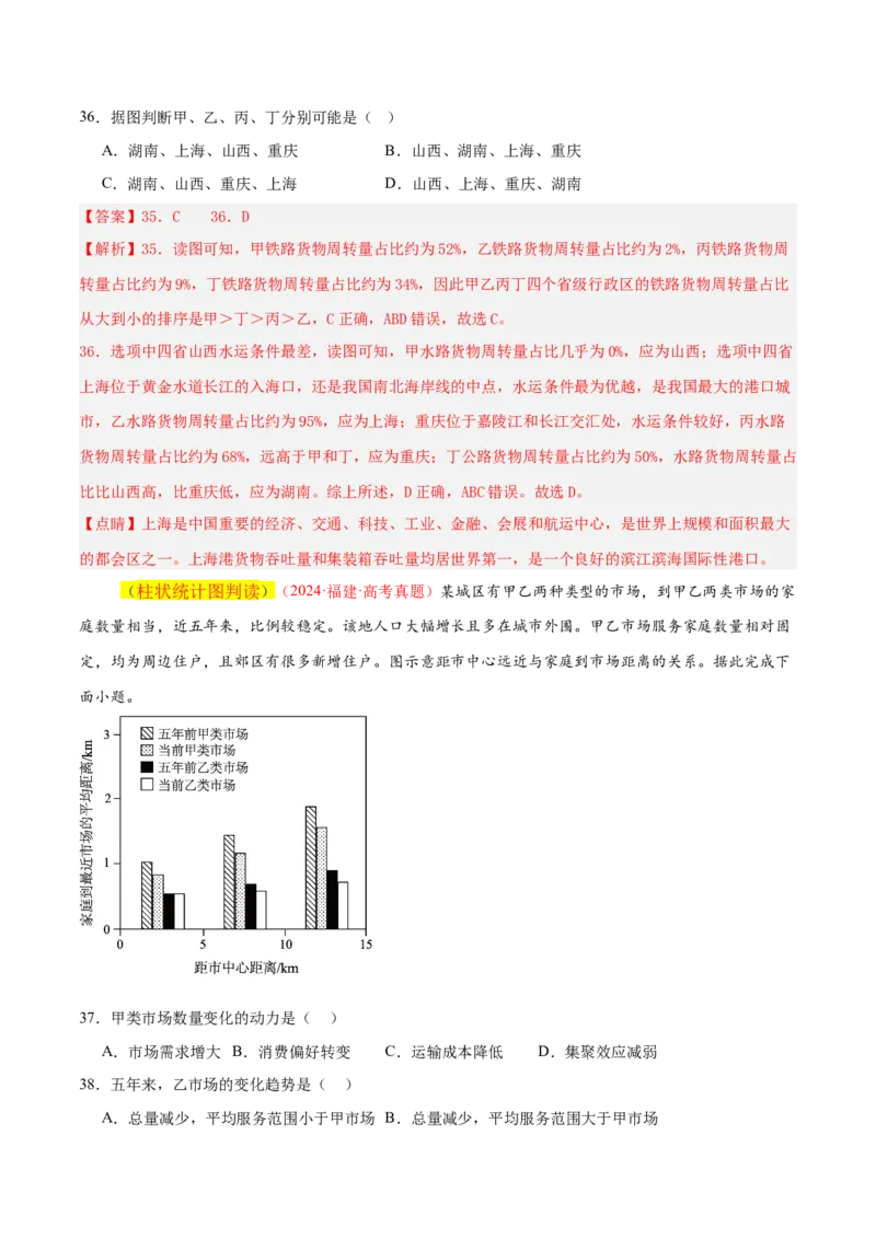 专题04图表攻略（练习）（解析版）_2025年新高考资料_二轮复习_01高考语文等多个文件_上好课2025年高考地理二轮复习讲练测（新高考通用）_第二部分题型突破