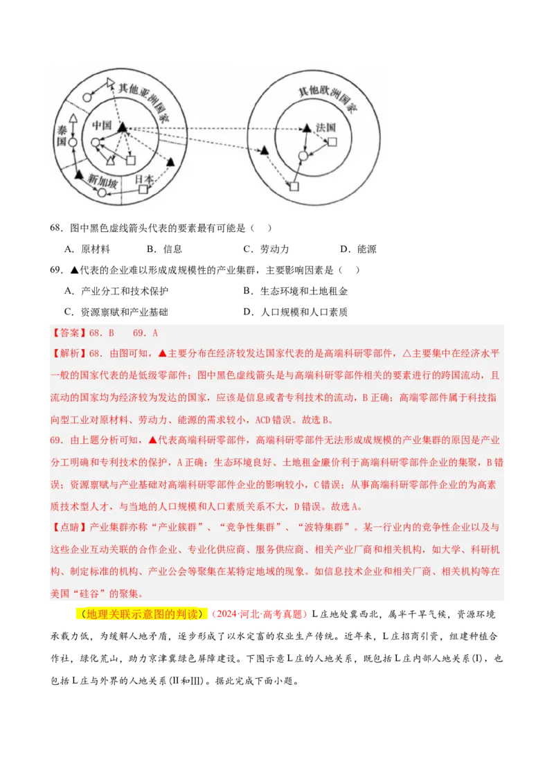 专题04图表攻略（练习）（解析版）_2025年新高考资料_二轮复习_01高考语文等多个文件_上好课2025年高考地理二轮复习讲练测（新高考通用）_第二部分题型突破