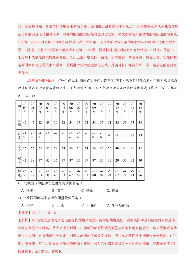 专题04图表攻略（练习）（解析版）_2025年新高考资料_二轮复习_01高考语文等多个文件_上好课2025年高考地理二轮复习讲练测（新高考通用）_第二部分题型突破