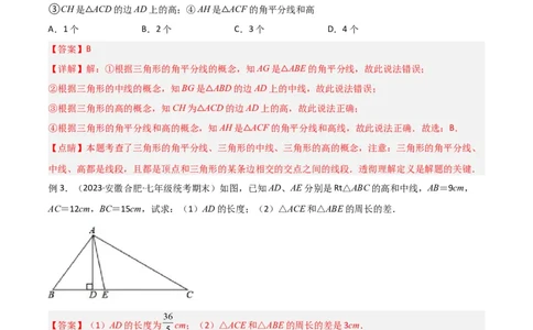 专题04三角形中的倒角模型-高分线模型、双（三）垂直模型（解析版）_02中考总复习（2026版更新中）_02-数学-中考总复习_2024年中考复习资料_专项复习资料_答案解析版