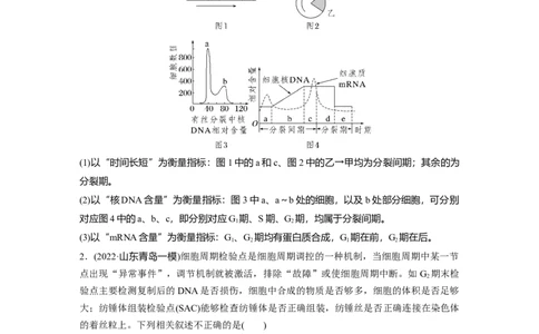 2023年高考生物一轮复习（新人教新高考）第4单元第1课时　细胞的增殖_新高考复习资料_2023年新高考复习资料_一轮复习_2023年新高考大一轮复习讲义