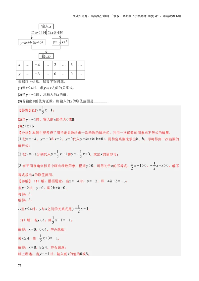 专题04函数的图象与性质解答题模型构建（3大函数5大模型）（解析版）_02中考总复习（2026版更新中）_02-数学-中考总复习_2025中考复习资料_2025年中考数学答题方法模板