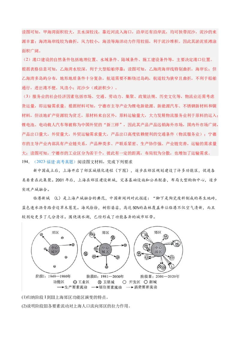 专题10工业和服务业+解析版_2025年新高考资料_二轮复习_01高考语文等多个文件_2025年高三地理高考二轮复习专项提升_真题演练
