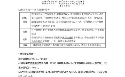 2023年高考生物一轮复习（新人教新高考）第10单元第3课时　植物细胞工程_新高考复习资料_2023年新高考复习资料_一轮复习_2023年新高考大一轮复习讲义