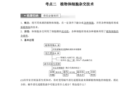 2023年高考生物一轮复习（新人教新高考）第10单元第3课时　植物细胞工程_新高考复习资料_2023年新高考复习资料_一轮复习_2023年新高考大一轮复习讲义