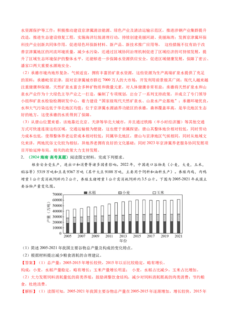 专题12高中地理综合题答题策略（解析版）_2025年新高考资料_二轮复习_2025年高考地理二轮热点题型归纳与变式演练（新高考通用）3401687