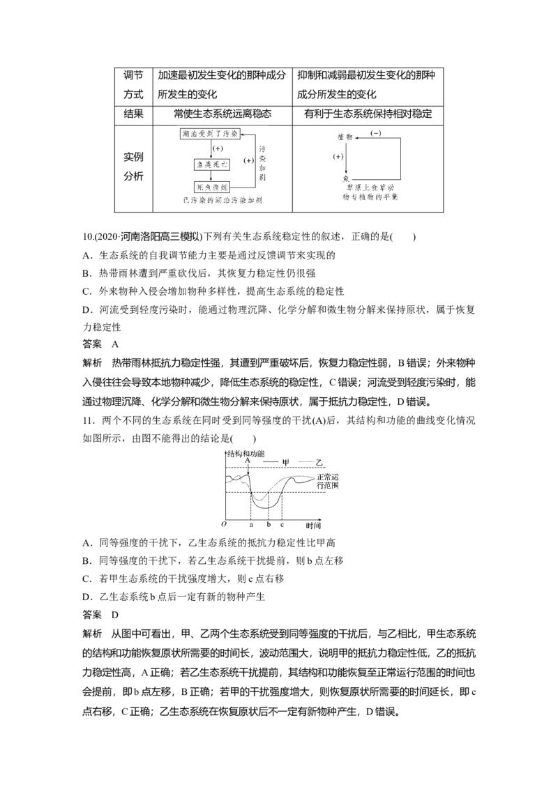 2022年高考生物一轮复习第9单元第31讲　生态系统的物质循环、信息传递及其稳定性_新高考复习资料_2022年新高考复习资料_2022年一轮复习最新版