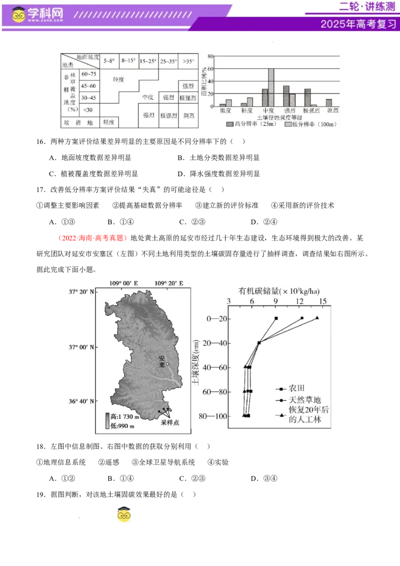 专题07自然灾害（练习）（原卷版）_2025年新高考资料_二轮复习_上好课2025年高考地理二轮复习讲练测（新高考通用）3381954