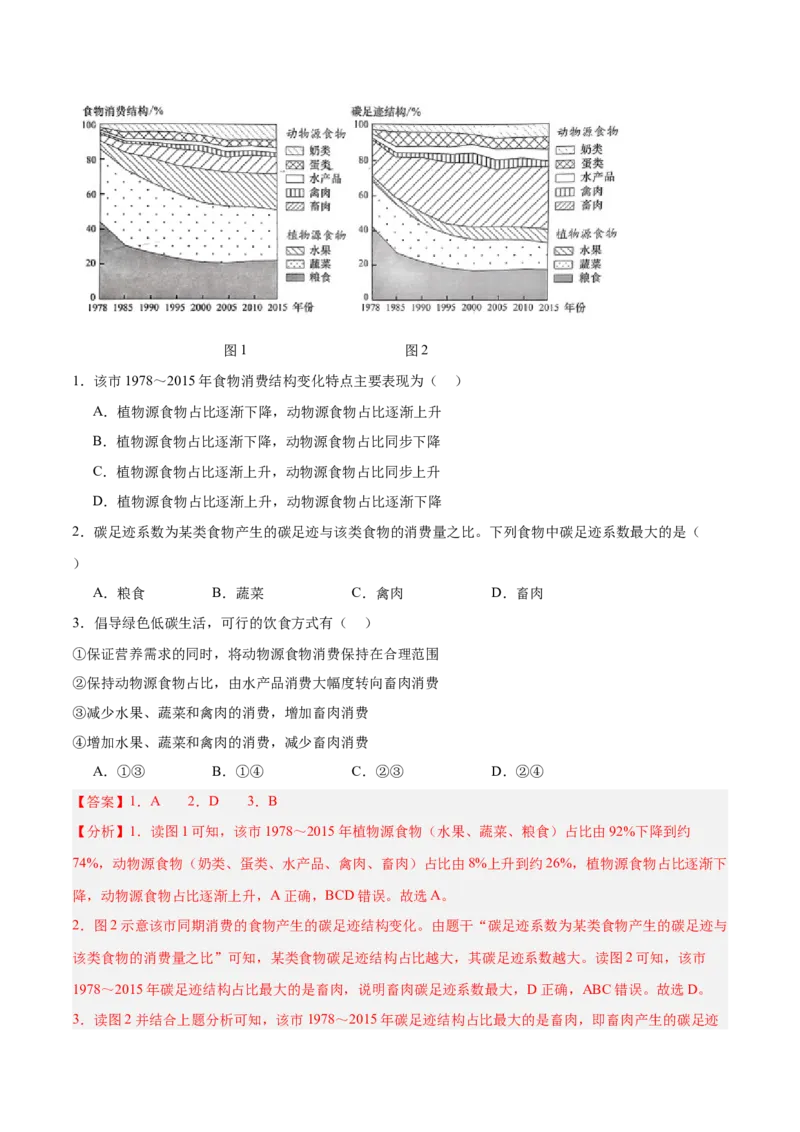 专题11资源、环境与发展易错提分（2大易错点）（解析版）_2025年新高考资料_二轮复习_01高考语文等多个文件_2025年高三地理高考二轮复习专项提升_易错专练