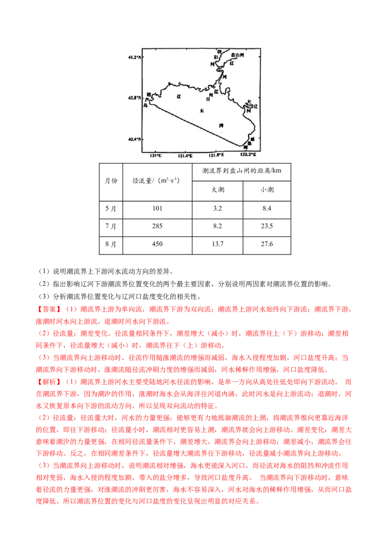 专题18海水性质与海水运动相关问题的描述（解析版）_2025年新高考资料_二轮复习_2025年高三地理高考二轮复习专项提升（新高考通用）3405802_题型专练