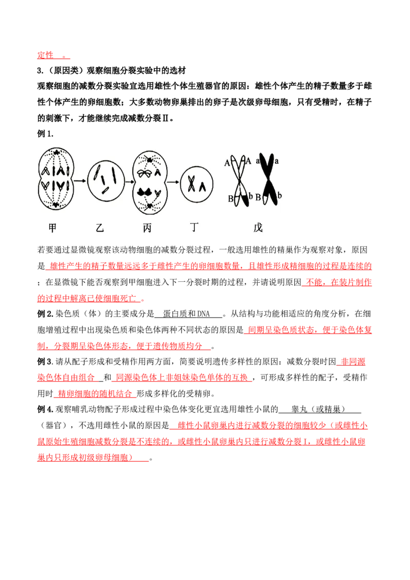第05讲细胞的增殖与受精作用（讲义）解析版_2024年新高考资料_2.2024二轮复习_2024年高考生物二轮复习讲练测（新教材新高考）