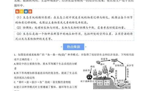 热点链接绿色环保（解析版）_2024年新高考资料_2.2024二轮复习_2024年高考生物二轮复习讲练测（新教材新高考）