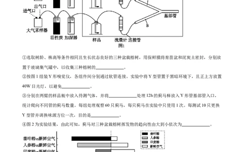 押江苏卷第21题生物与环境（原卷版）_2024年新高考资料_5.2024三轮冲刺_备战2024年高考生物临考题号押题（江苏专用）322855714