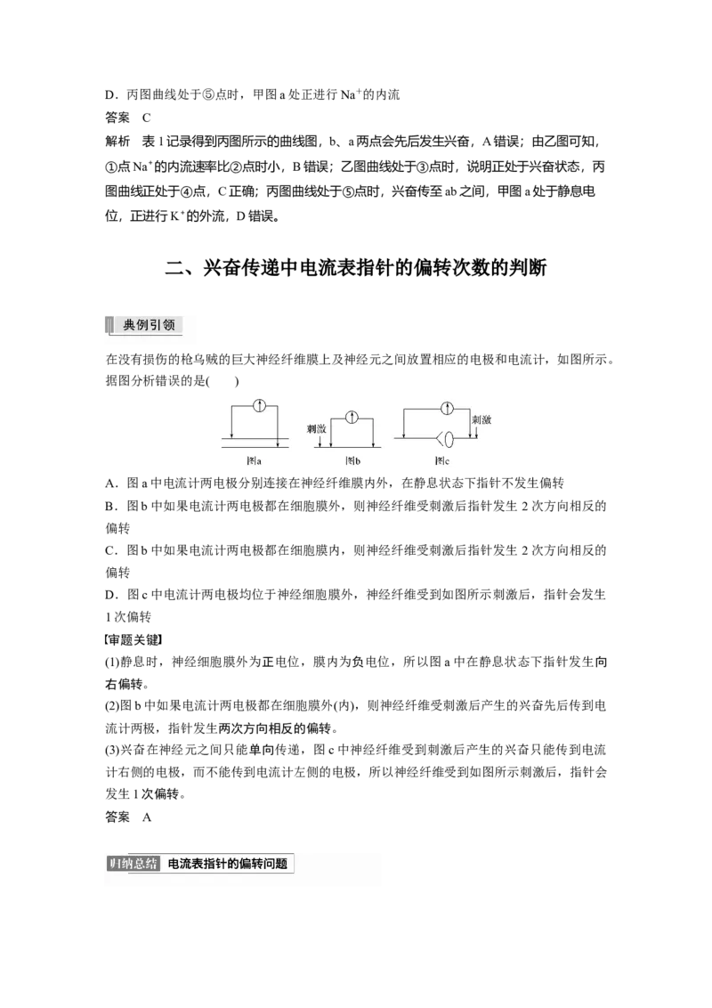 2022年高考生物一轮复习第8单元第24讲热点题型七兴奋传导与传递的相关实验探究题_新高考复习资料_2022年新高考复习资料_2022年一轮复习最新版