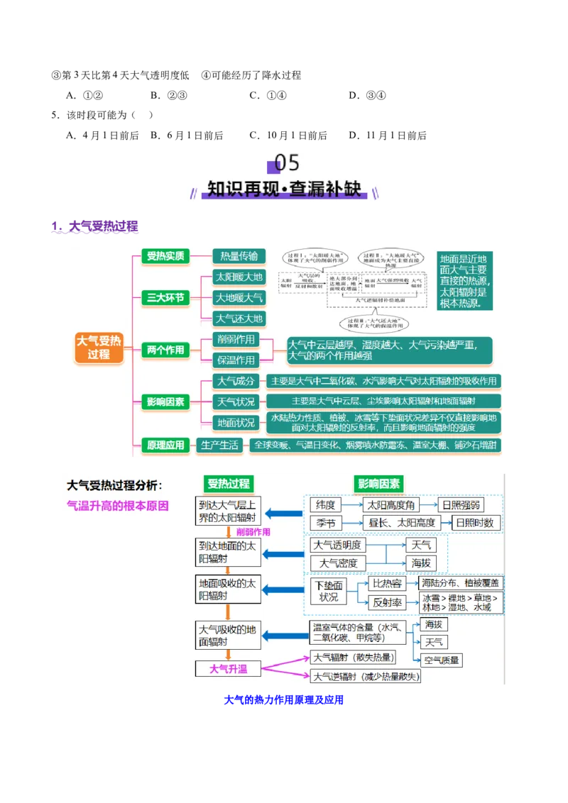 专题03大气运动（讲义）（原卷版）_2025年新高考资料_二轮复习_01高考语文等多个文件_2025年高三地理高考二轮复习专项提升_二轮讲义