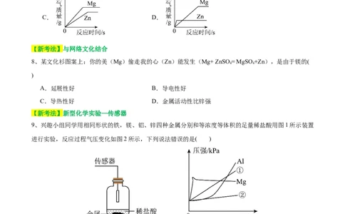 专题06金属和金属材料（测试）-2024年中考化学一轮复习讲练测（全国通用）（原卷版）_02中考总复习（2026版更新中）_05-化学-中考总复习_2024年中考复习资料_一轮复习资料
