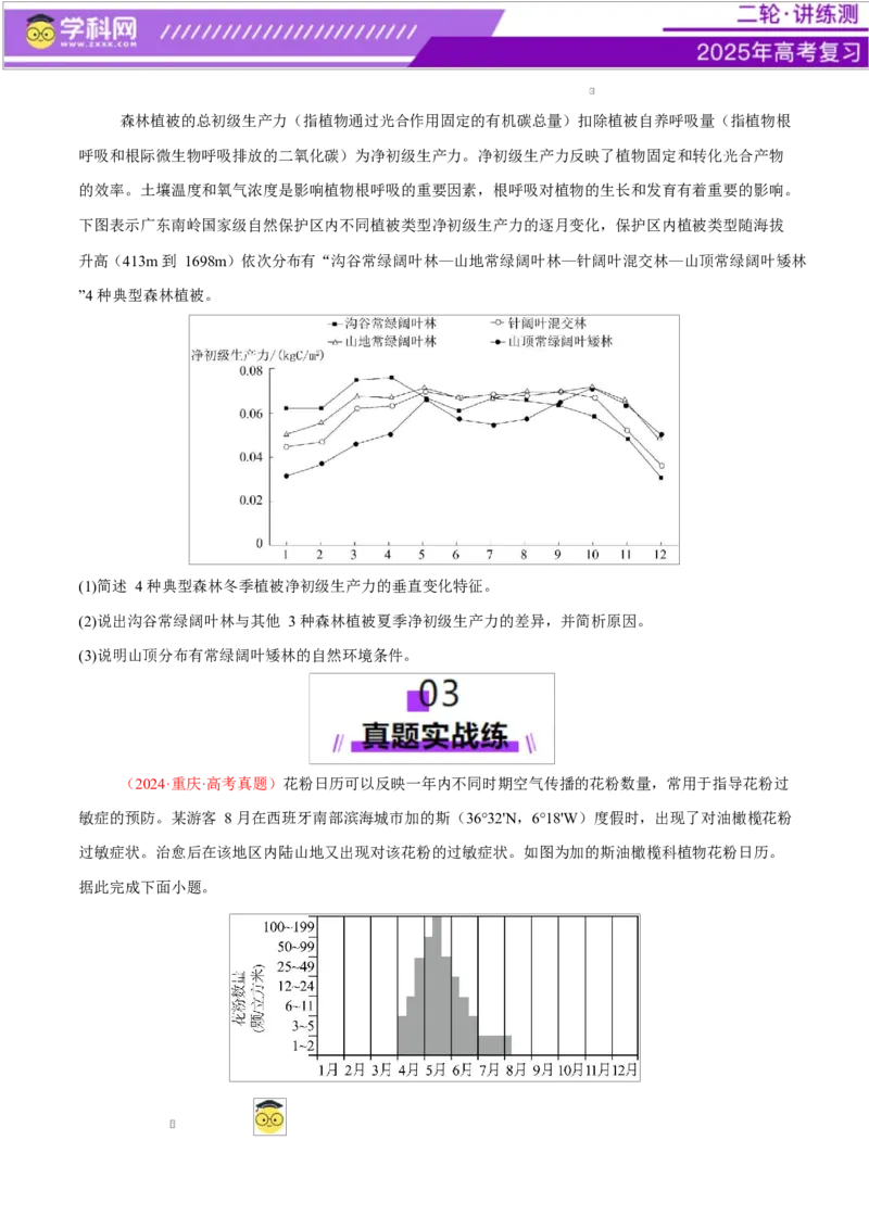 专题06自然地理环境的整体性与差异性（练习）（原卷版）_2025年新高考资料_二轮复习_上好课2025年高考地理二轮复习讲练测（新高考通用）3381954