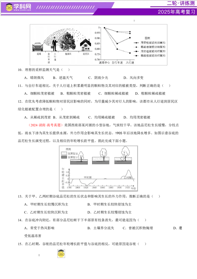 专题06自然地理环境的整体性与差异性（练习）（原卷版）_2025年新高考资料_二轮复习_上好课2025年高考地理二轮复习讲练测（新高考通用）3381954