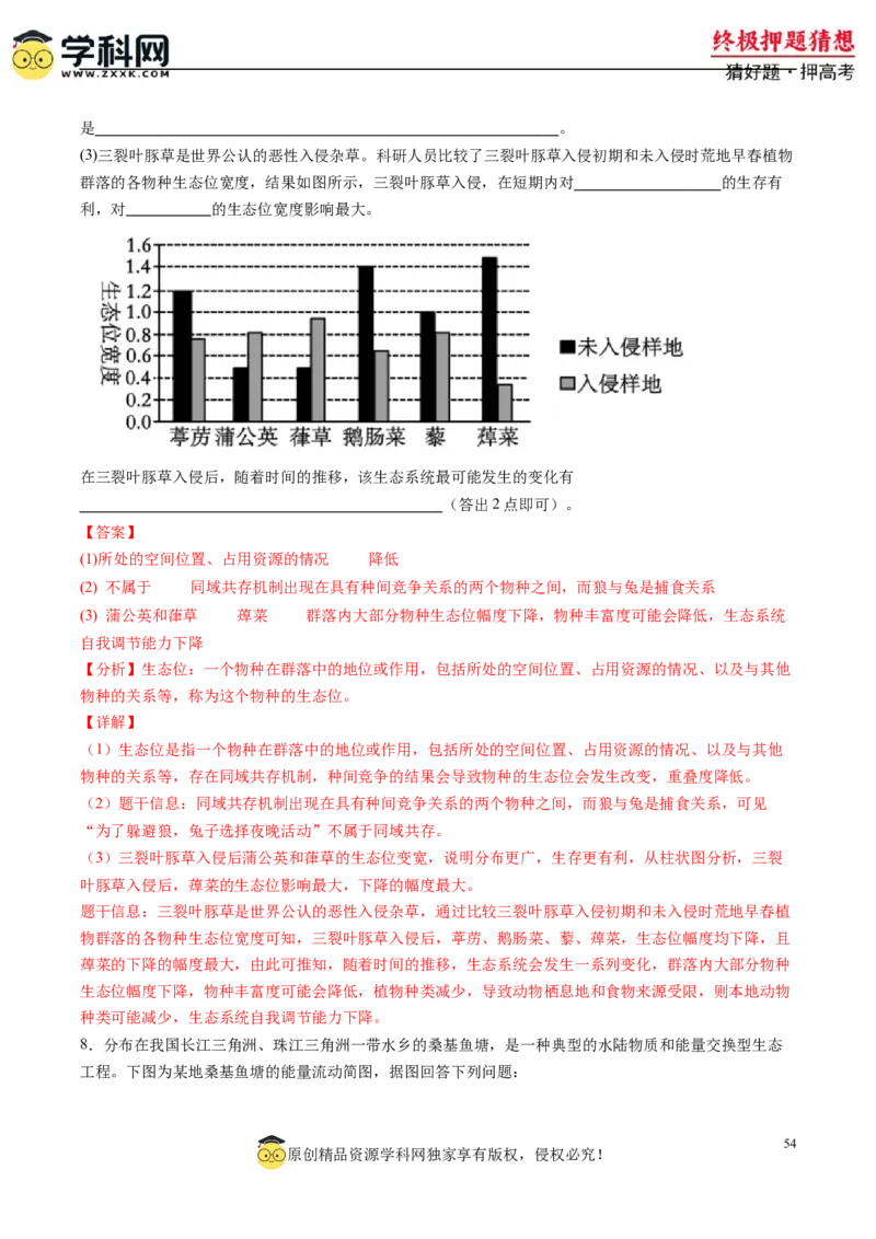 生物-2024年高考终极押题猜想（解析版）_2024年新高考资料_5.2024三轮冲刺_生物-2024年高考终极押题猜想