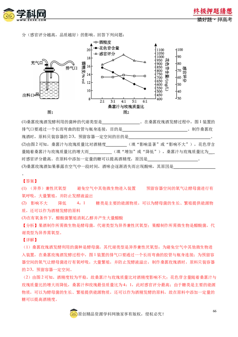 生物-2024年高考终极押题猜想（解析版）_2024年新高考资料_5.2024三轮冲刺_生物-2024年高考终极押题猜想