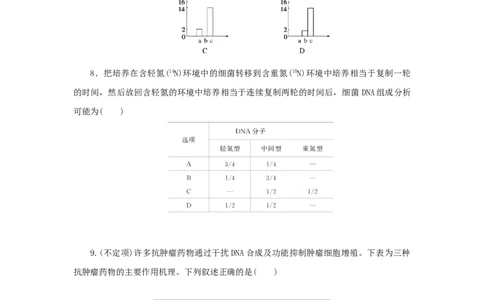 2023版新教材高考生物微专题小练习专练48DNA的复制及计算202208091215_通用版（老高考）复习资料_2023年复习资料_一轮复习_2023届高考生物一轮微专题100练