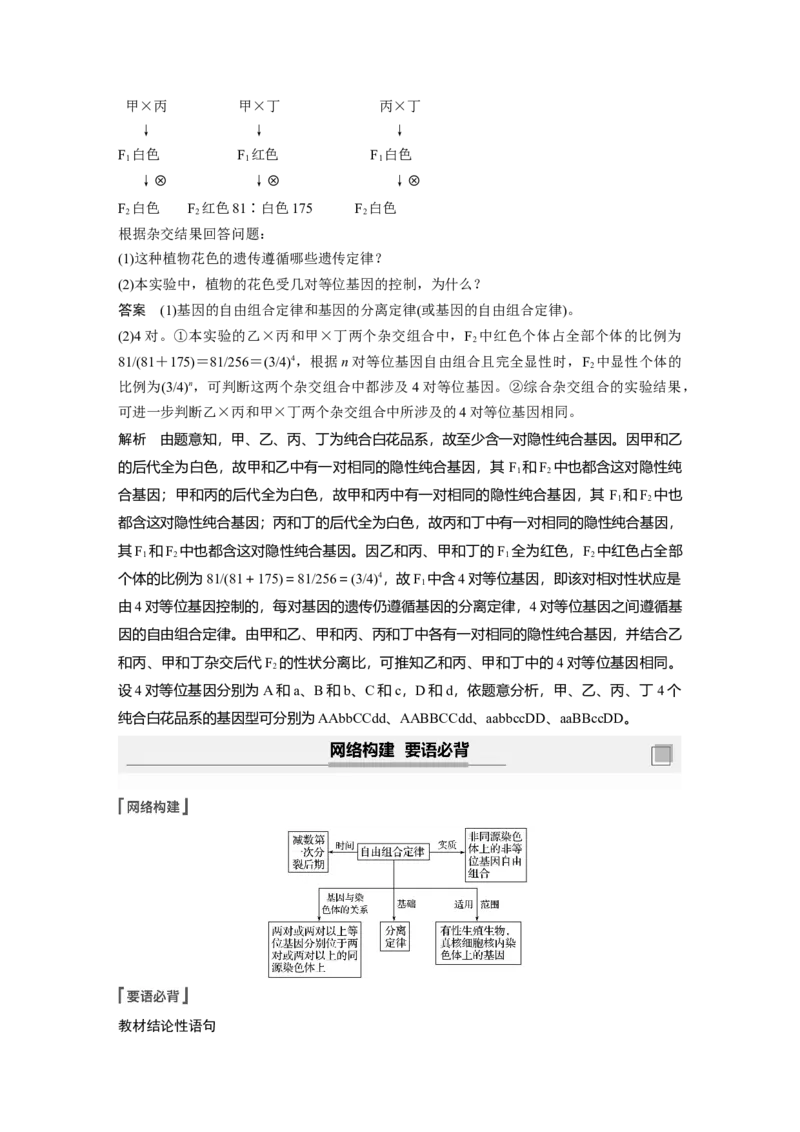 2022年高考生物一轮复习第5单元第15讲　基因的自由组合定律_新高考复习资料_2022年新高考复习资料_2022年一轮复习最新版_1.2022年高考生物一轮复习全国通用版