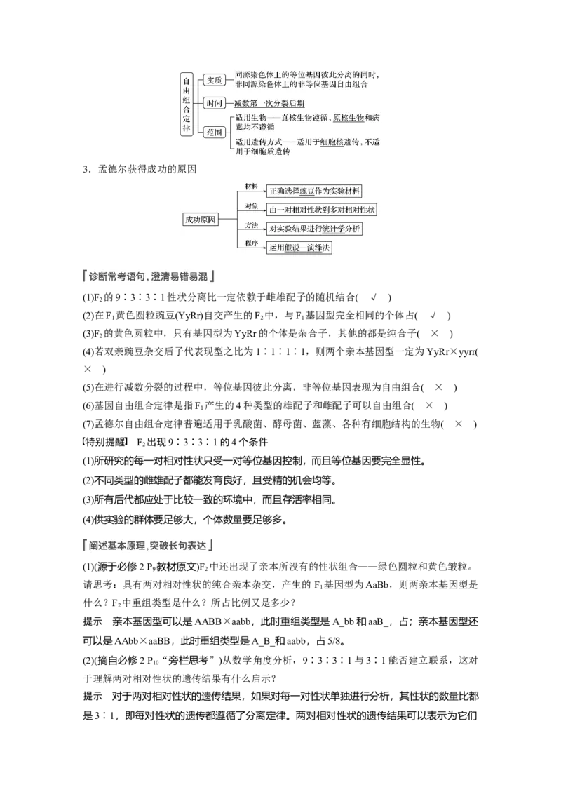 2022年高考生物一轮复习第5单元第15讲　基因的自由组合定律_新高考复习资料_2022年新高考复习资料_2022年一轮复习最新版_1.2022年高考生物一轮复习全国通用版