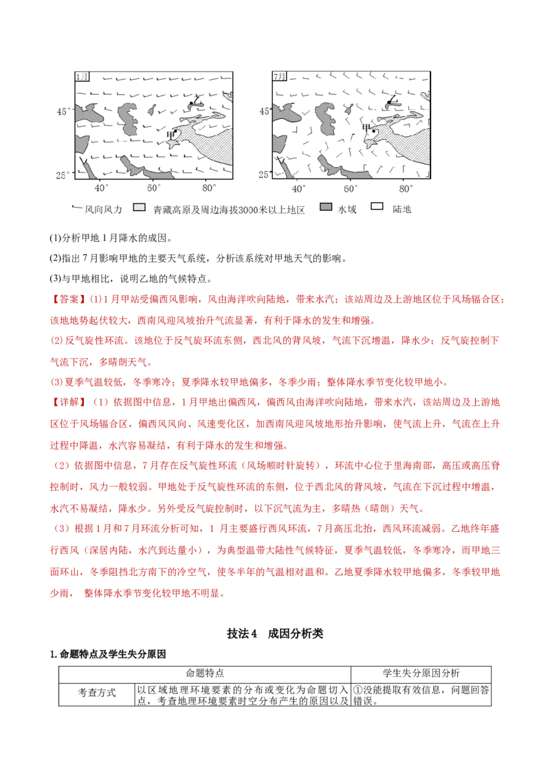 专题02综合题解题技巧（解析版）_2025年新高考资料_二轮复习_01高考语文等多个文件_2025年高三地理高考二轮复习专项提升_重点&middot;难点&middot;热点专练（分地区）_黑吉辽专用