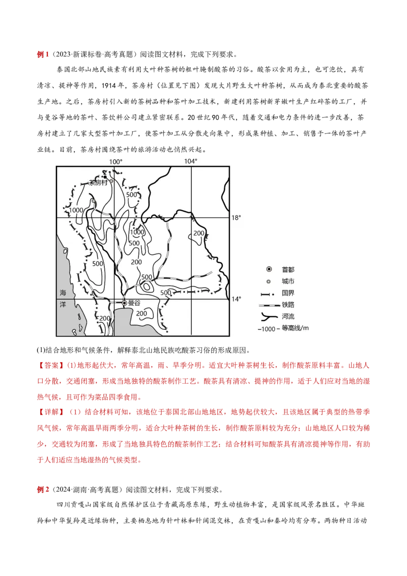 专题02综合题解题技巧（解析版）_2025年新高考资料_二轮复习_01高考语文等多个文件_2025年高三地理高考二轮复习专项提升_重点&middot;难点&middot;热点专练（分地区）_黑吉辽专用