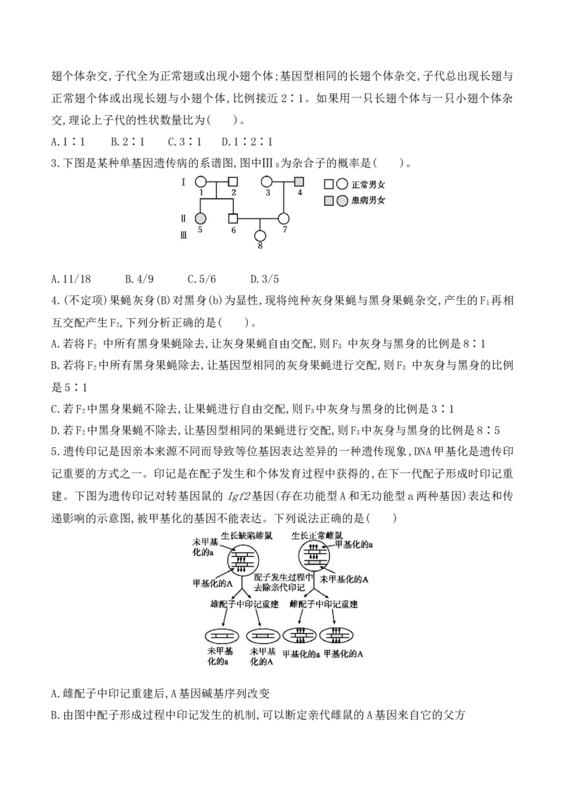 第07讲基因的分离定律和自由组合定律（讲义）原卷版_2024年新高考资料_2.2024二轮复习_2024年高考生物二轮复习讲练测（新教材新高考）