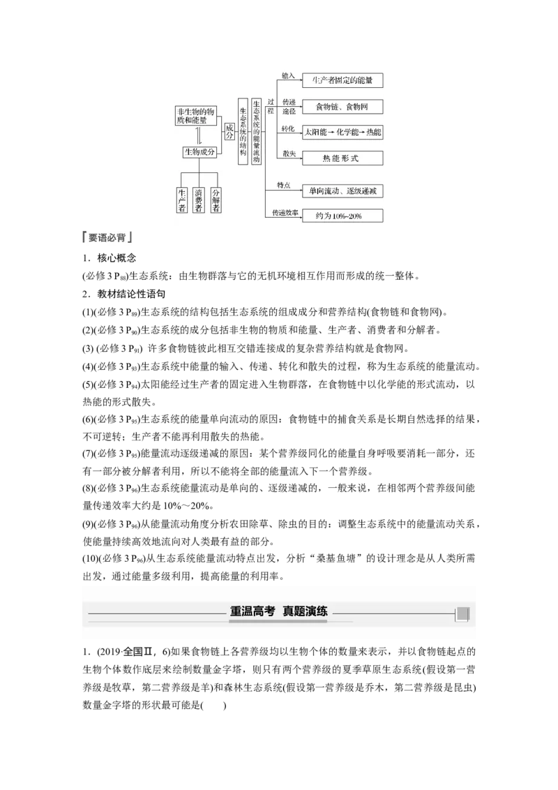 2022年高考生物一轮复习第9单元第30讲　生态系统的结构与能量流动_新高考复习资料_2022年新高考复习资料_2022年一轮复习最新版_1.2022年高考生物一轮复习全国通用版