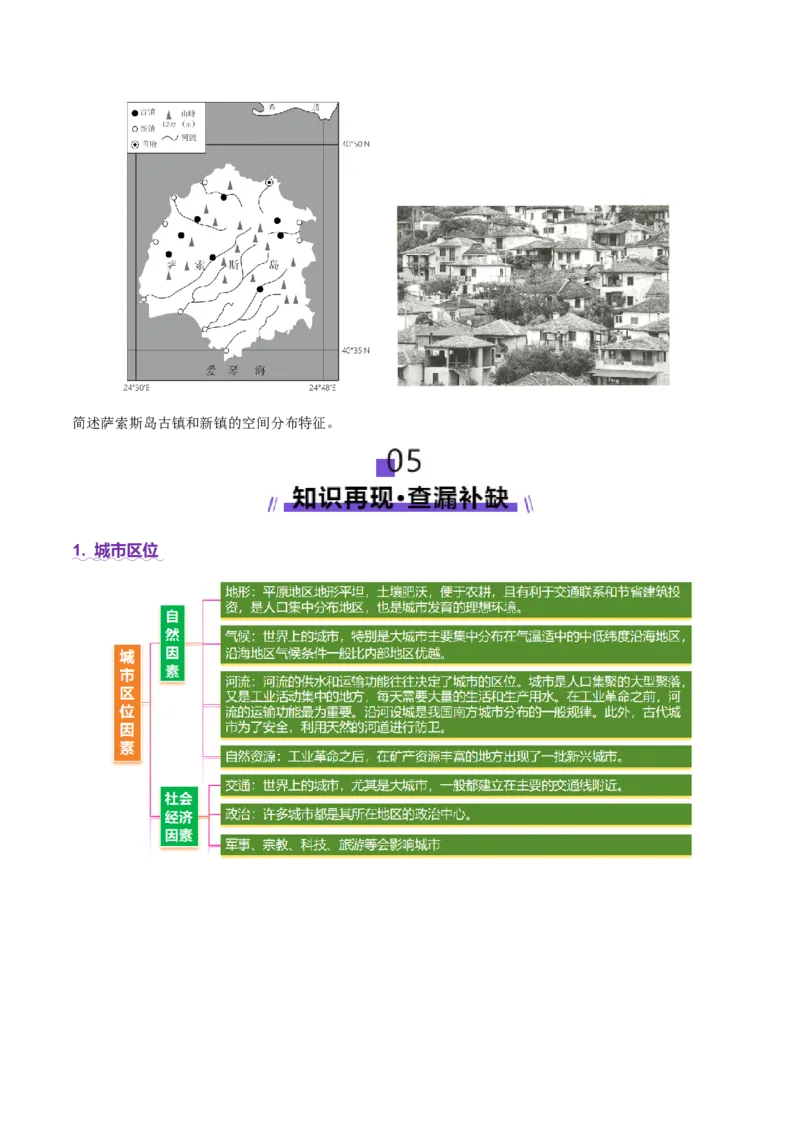专题08人口与城市（讲义）（原卷版）_2025年新高考资料_二轮复习_2025年高三地理高考二轮复习专项提升（新高考通用）3405802_二轮讲义