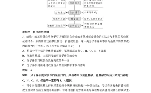 2023年高考生物一轮复习（新人教新高考）第1单元第3课时　蛋白质是生命活动的主要承担者_新高考复习资料_2023年新高考复习资料_一轮复习_2023年新高考大一轮复习讲义