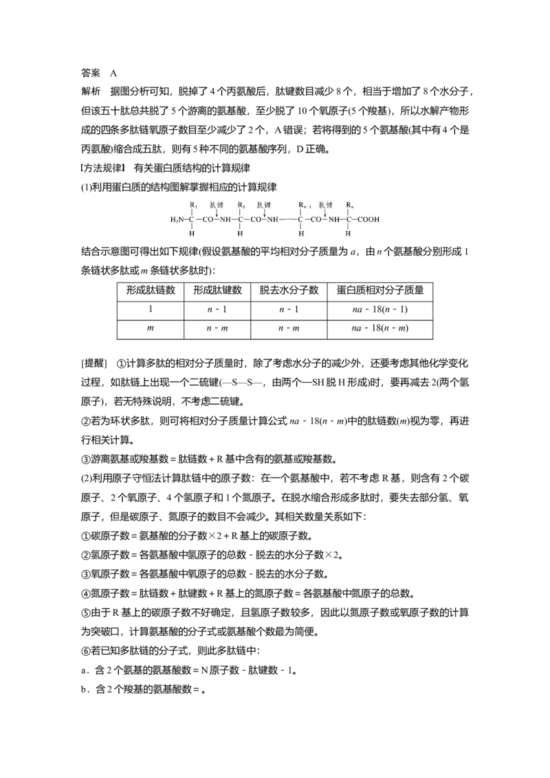2023年高考生物一轮复习（新人教新高考）第1单元第3课时　蛋白质是生命活动的主要承担者_新高考复习资料_2023年新高考复习资料_一轮复习_2023年新高考大一轮复习讲义